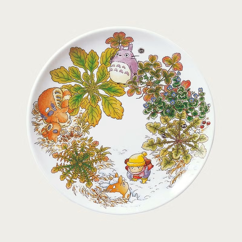 Noritake 23公分盤子 龍貓 波斯婆婆納