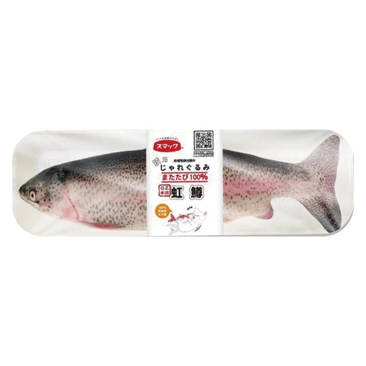 Smack日の味 木天蓼魚型 貓玩具(虹鱒) 30cm