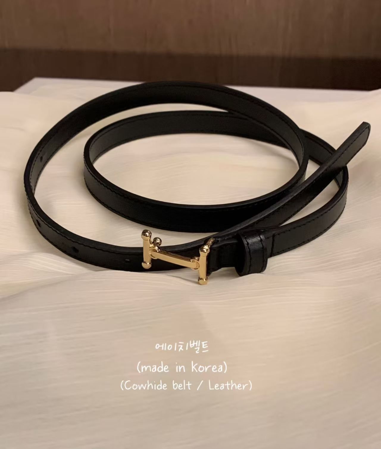 VV6128 金扣牛皮腰帶