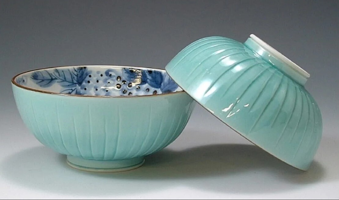 【京焼・清水焼】昇峰窯 涼 飯碗 一對