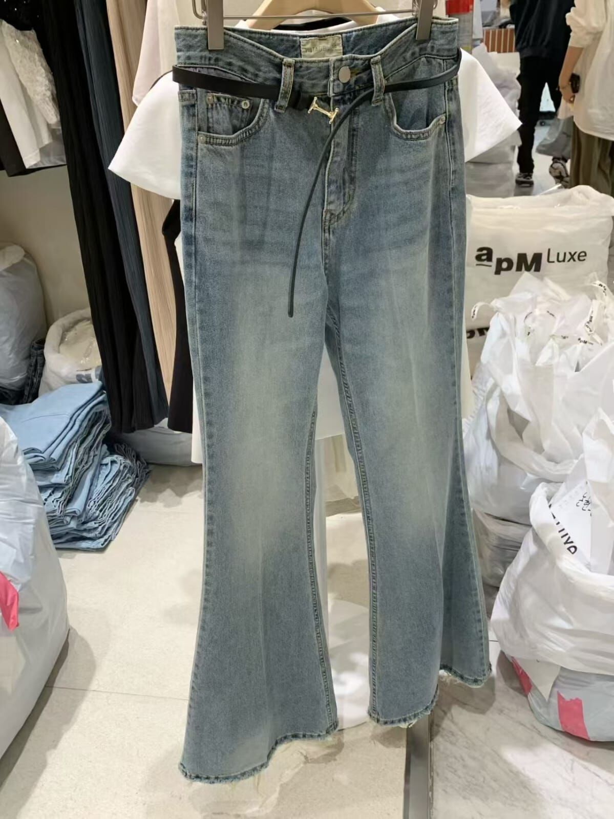 VV6130 流蘇喇叭牛仔褲