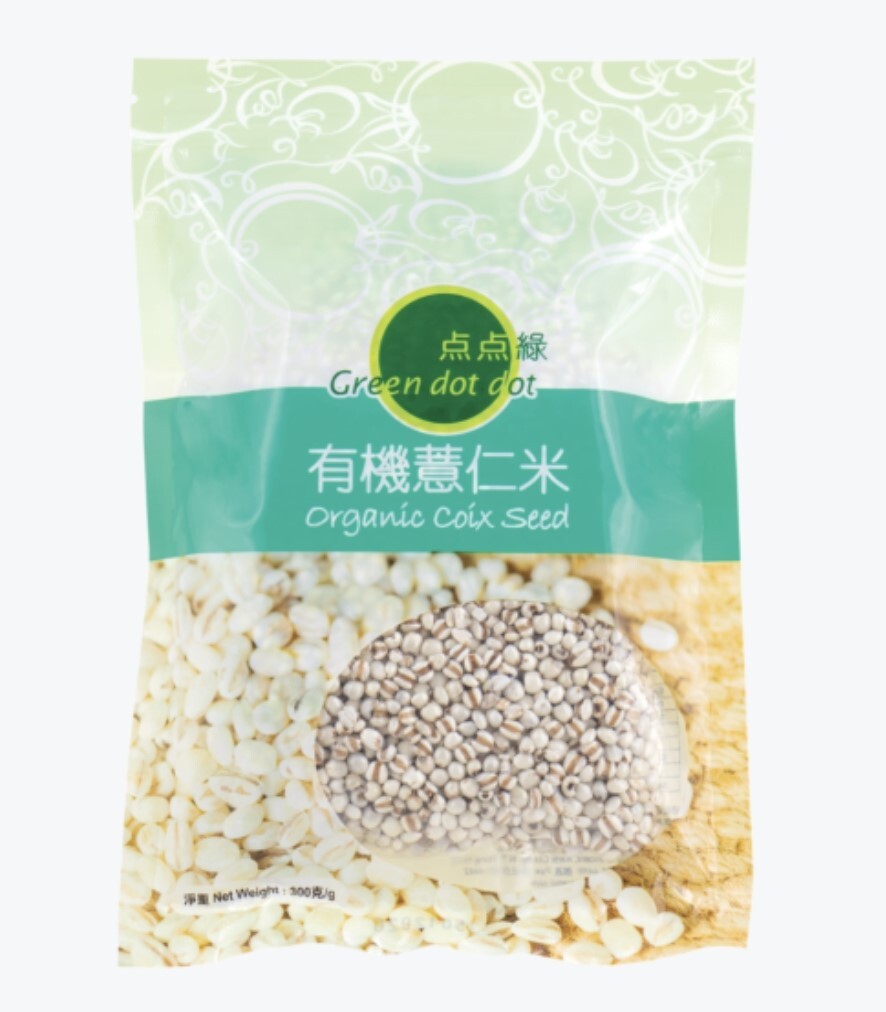 O1: 點點綠- 有機薏仁米 (300克)
