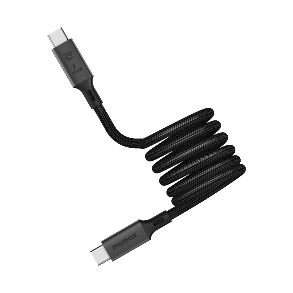 Mag.Link 100W C to C USB 3.2 Gen-磁吸充電傳輸線- (1m)-黑