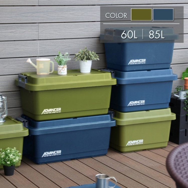 KEYWAY 鐵馬重型收納箱 (60L/85L) 露營箱/工具箱/後車廂收納 (軍綠/黑/灰三色可選) MIT台灣製 SPP00054/SPP00055/SPP00056/SPP00050/SPP00051/SPP00052