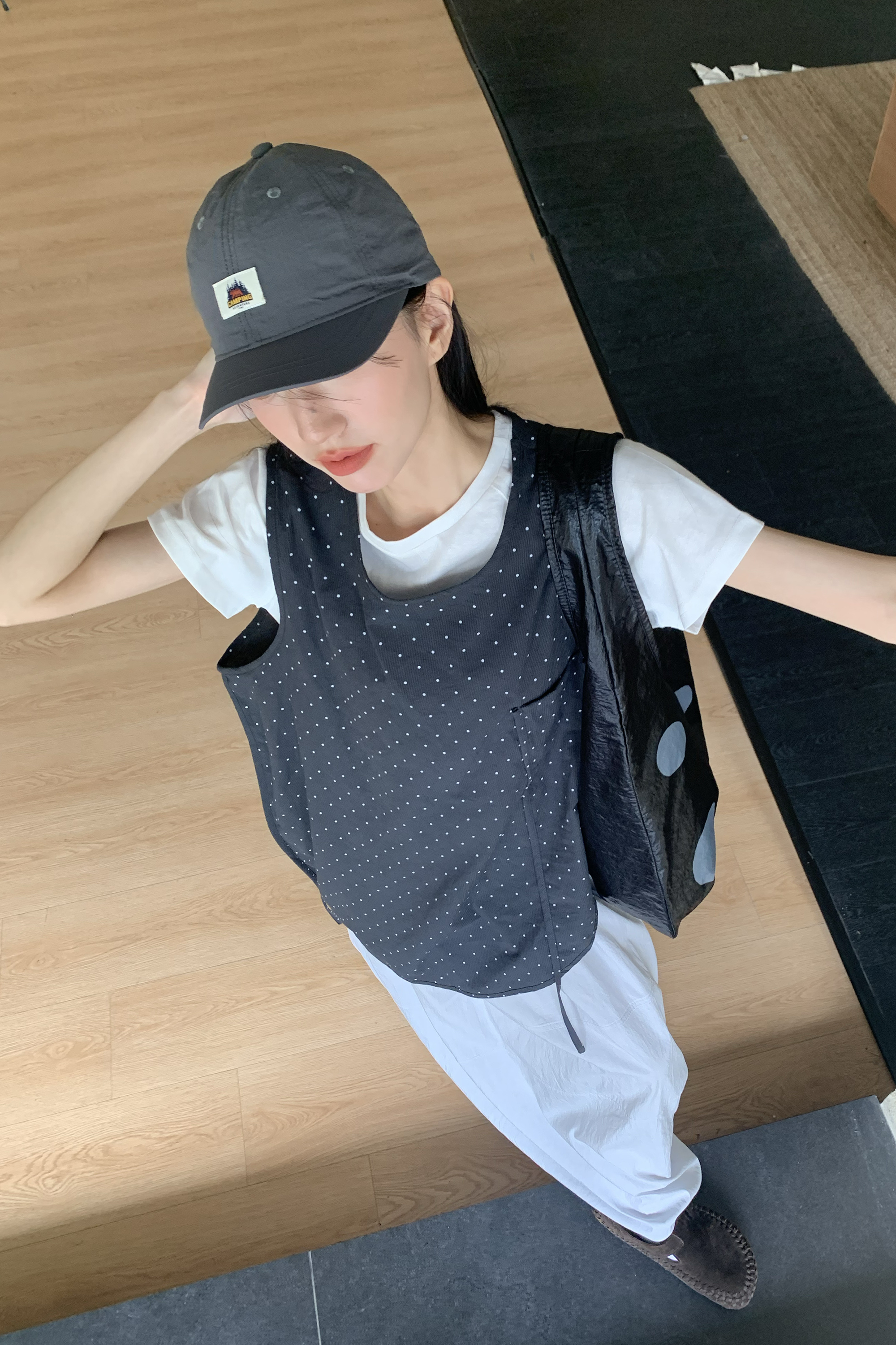 Vibrant｜小點點斜擺背心 3色