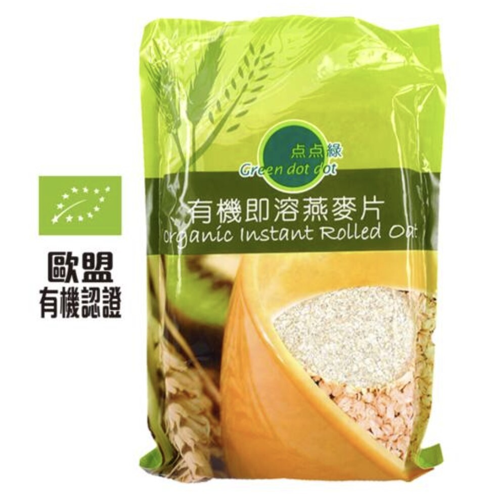 O1: 點點綠-有機即溶燕麥片 (500克)