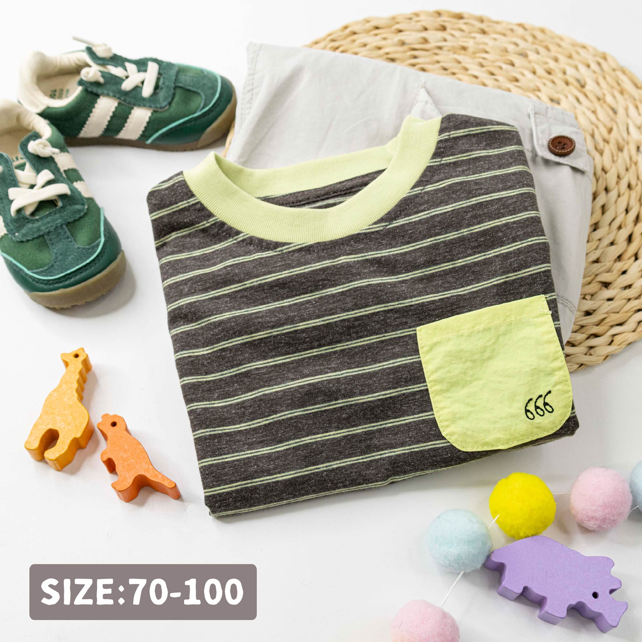 幸運666雙條紋上衣 (H60053)