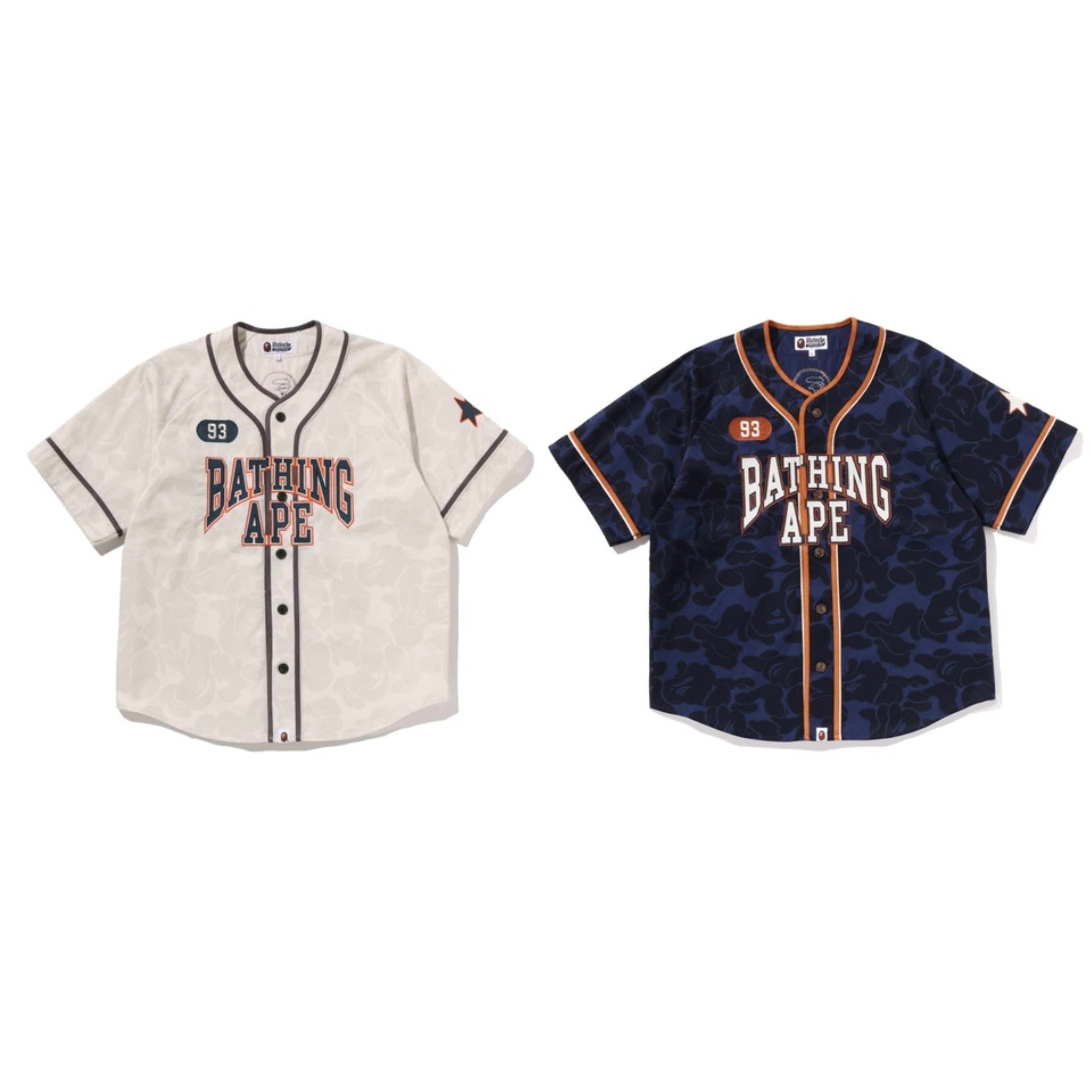 2026SS A BATHING APE BAPE SOLID CAMO MULTI LOGO BASEBALL SS SHIRT 迷彩 短袖 棒球衫 球衣 現貨 1M30132310