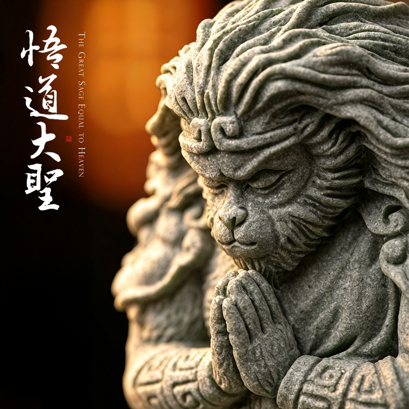 傳藝工坊- 『悟道齊天大聖』青砂石齊天大聖茶寵孫悟空鬥戰勝佛