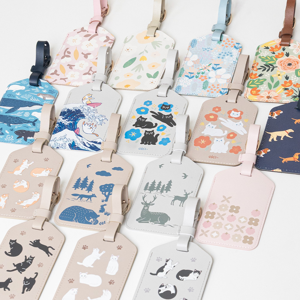 輕巧皮革行李吊牌