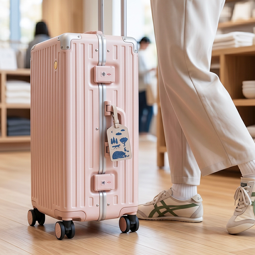 輕巧皮革行李吊牌