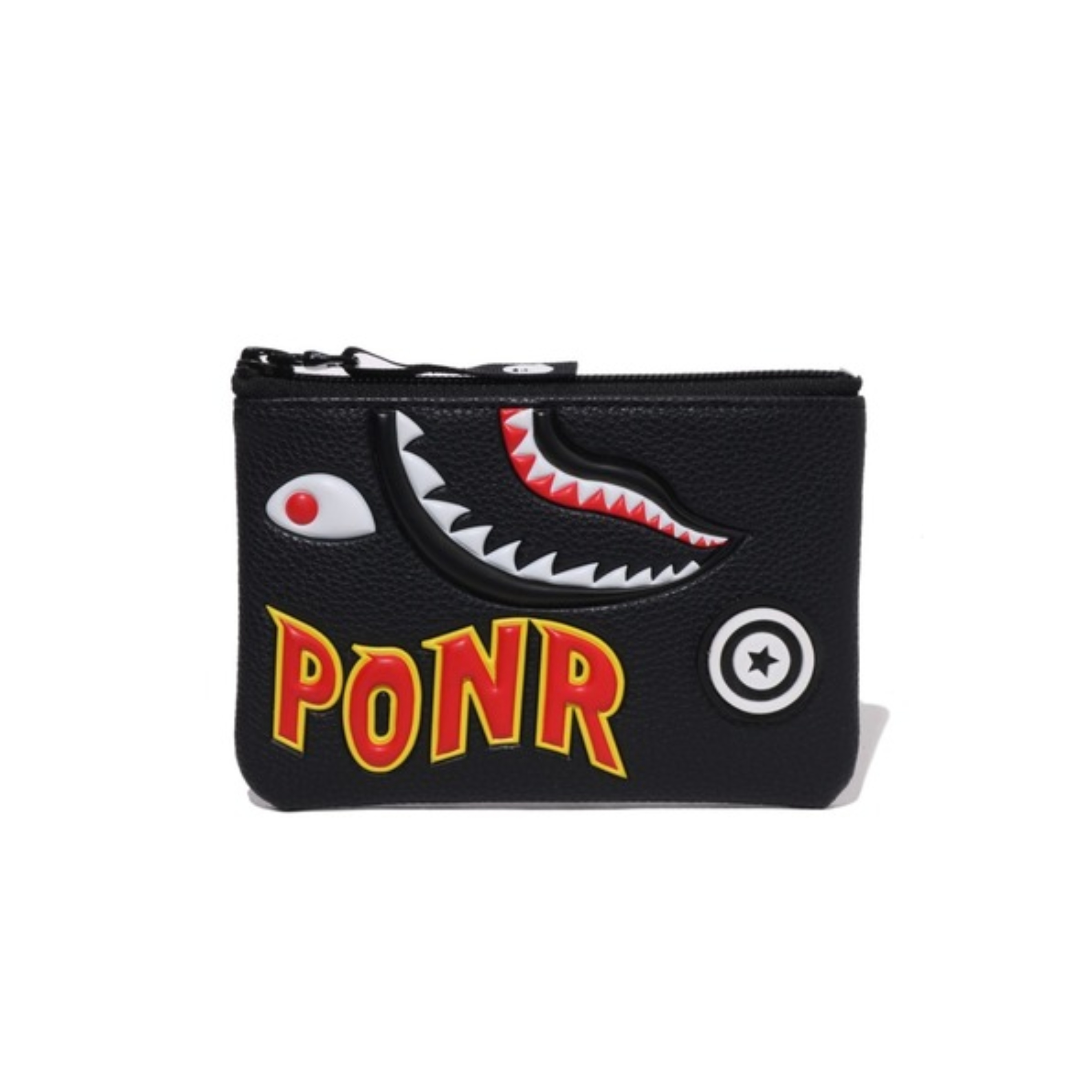 2026SS A BATHING APE BAPE 2ND SHARK MINI WALLET 皮革 鯊魚 零錢包 皮夾 卡片包 現貨 1M30190009