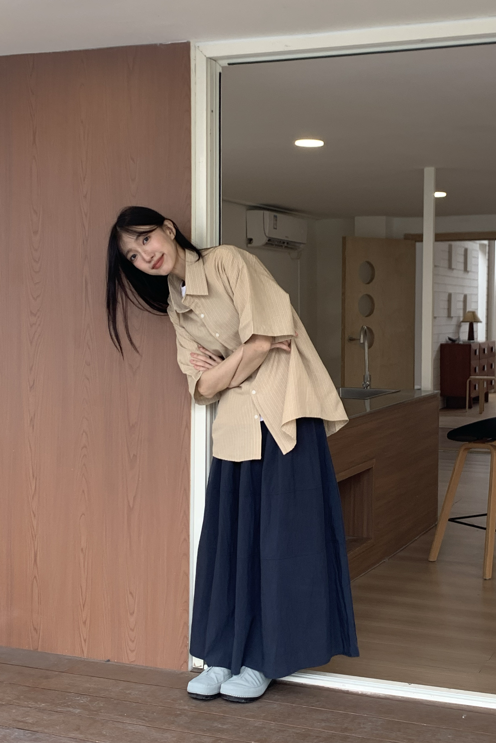 Vibrant｜質感小格紋理短襯 3色