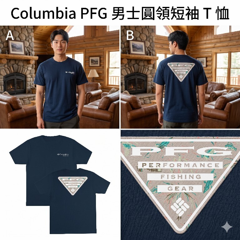 【現貨】Columbia H042231 三角標誌圖案短袖 T 恤