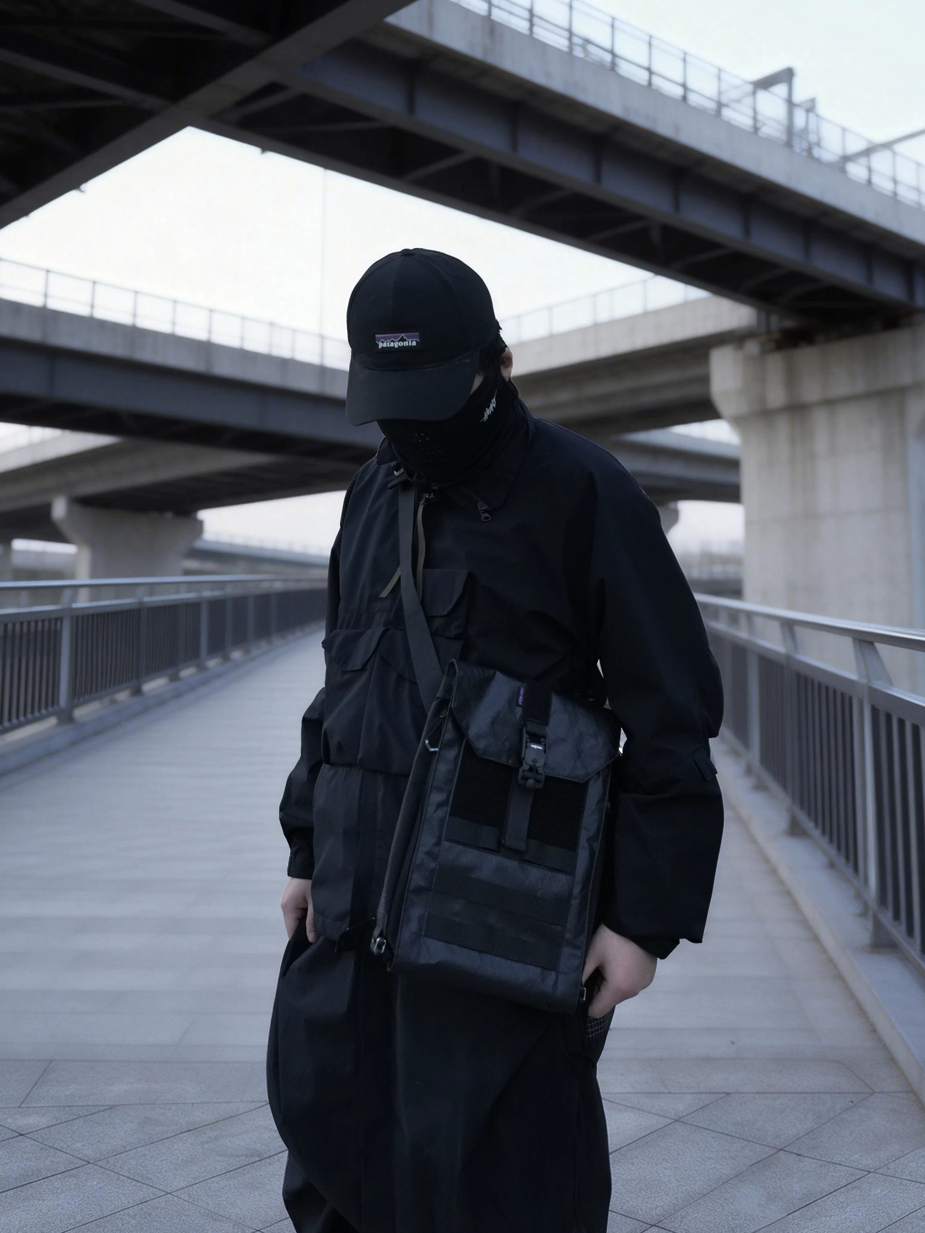 天狼十字星信封包機能斜背單肩包通勤上學平板電腦包副包FJC-07