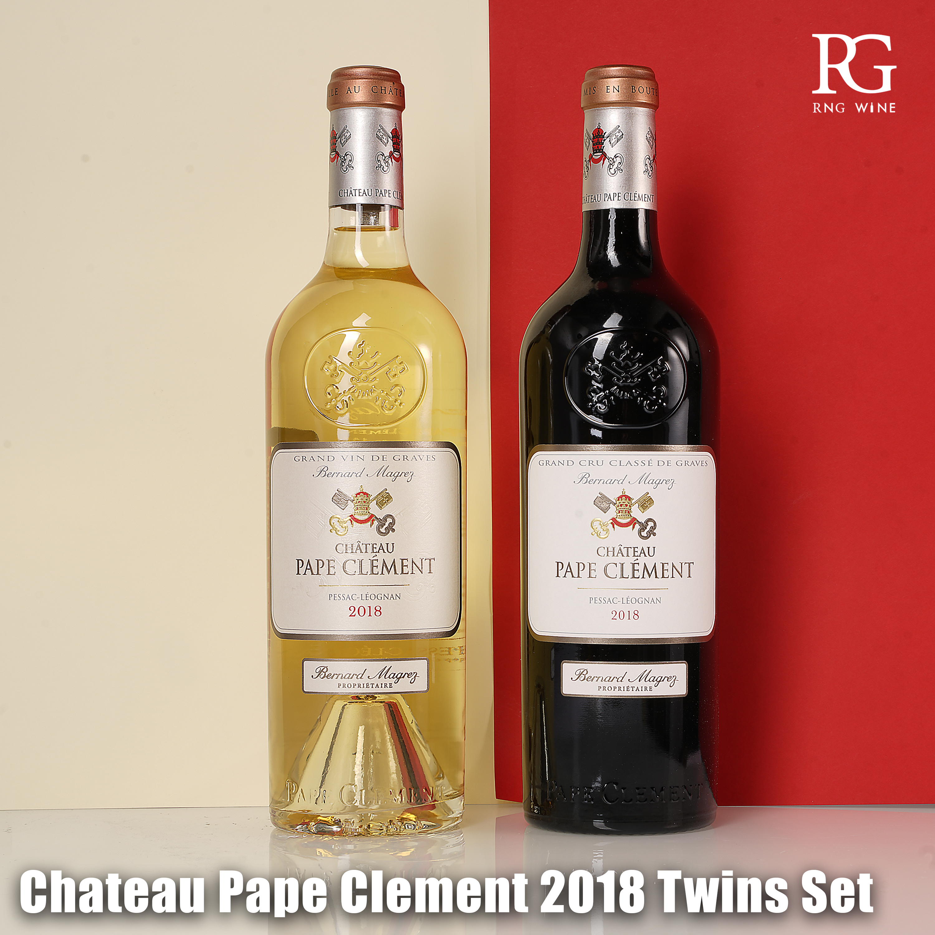Chateau Pape Clement 2018 Twins Set - 2 Bottles Pack