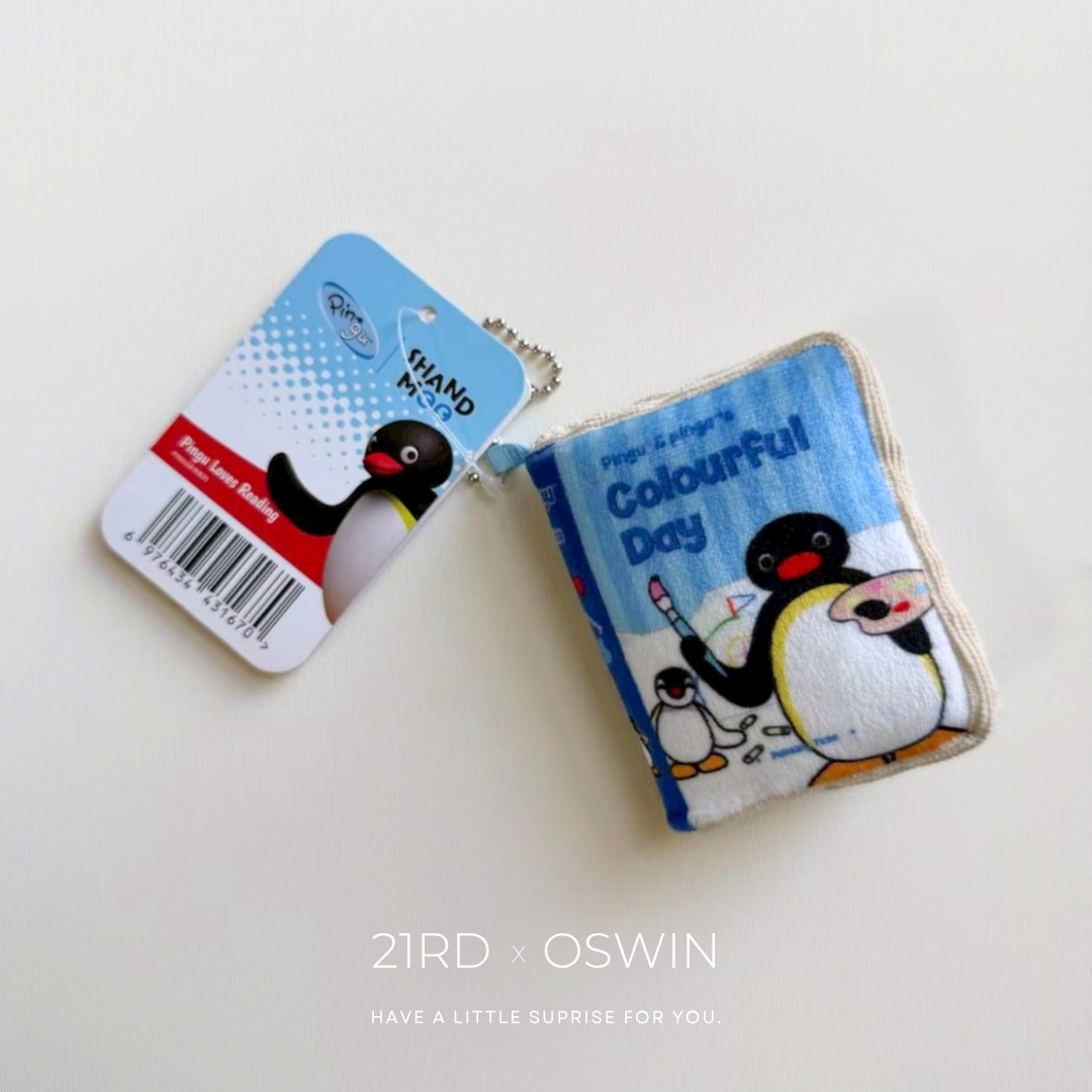 PINGU 企鵝家族  迷你書吊飾