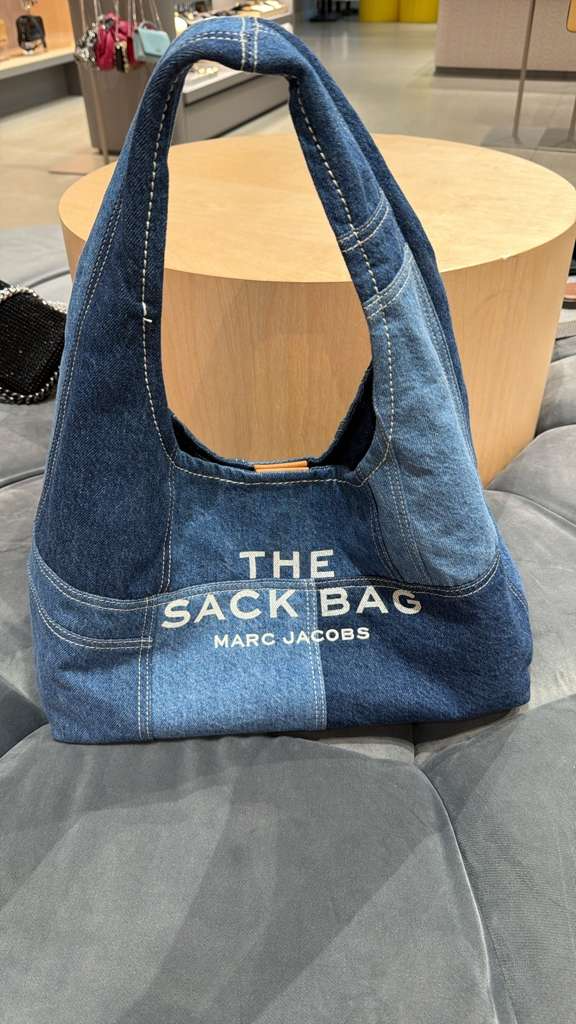 YP020 Marc Jacobs 牛仔拼接麻袋包 39x22cm