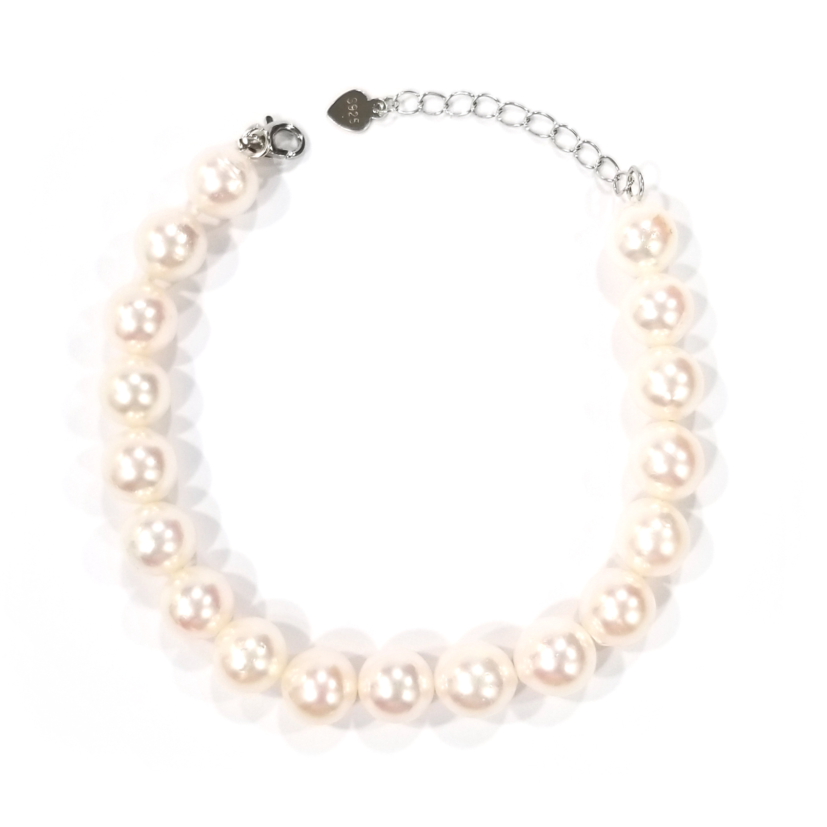 925 銀扣Akoya珍珠手鏈