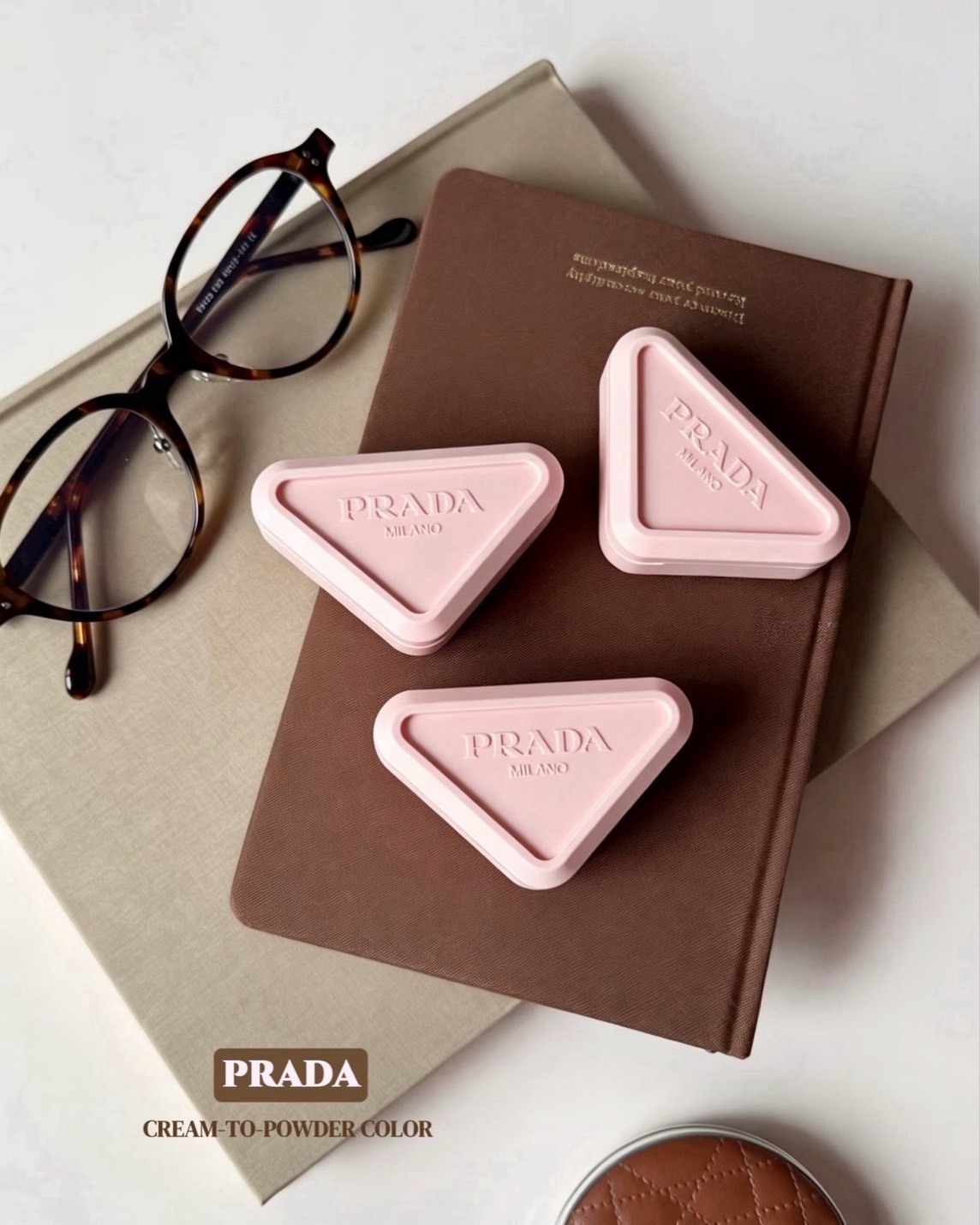 <這...超美>Prada 輕霧 暈染 腮紅 三用 多用膏 三色