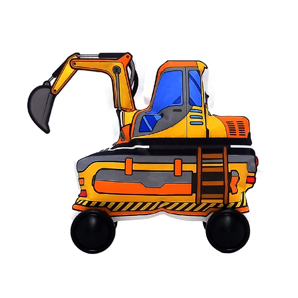 韓國 3D造型手繪紙氣球-挖土機