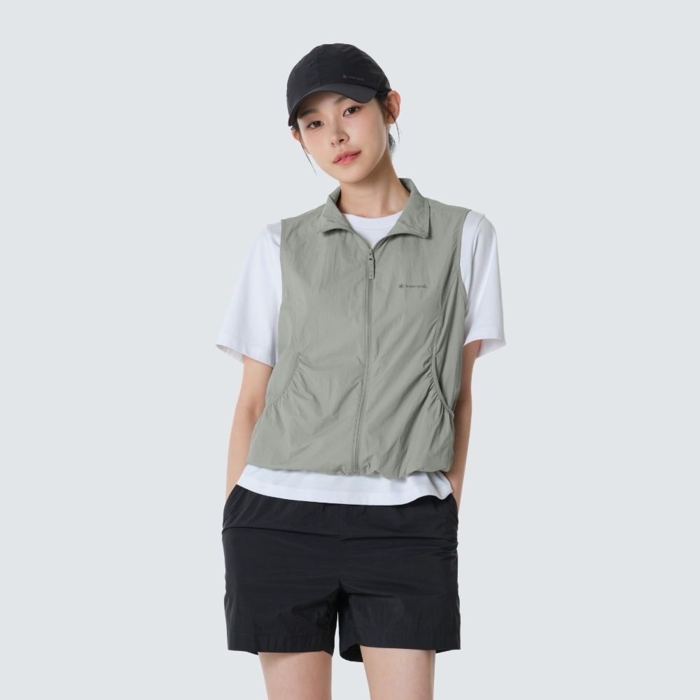 Snow Peak Pico 防曬超輕量女款立領背心 淺卡其 S26MWT-VE77 LK