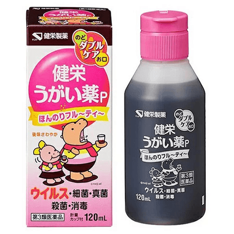 日本 健榮 漱口藥P 120ml 喉嚨口腔殺菌消毒去除口臭