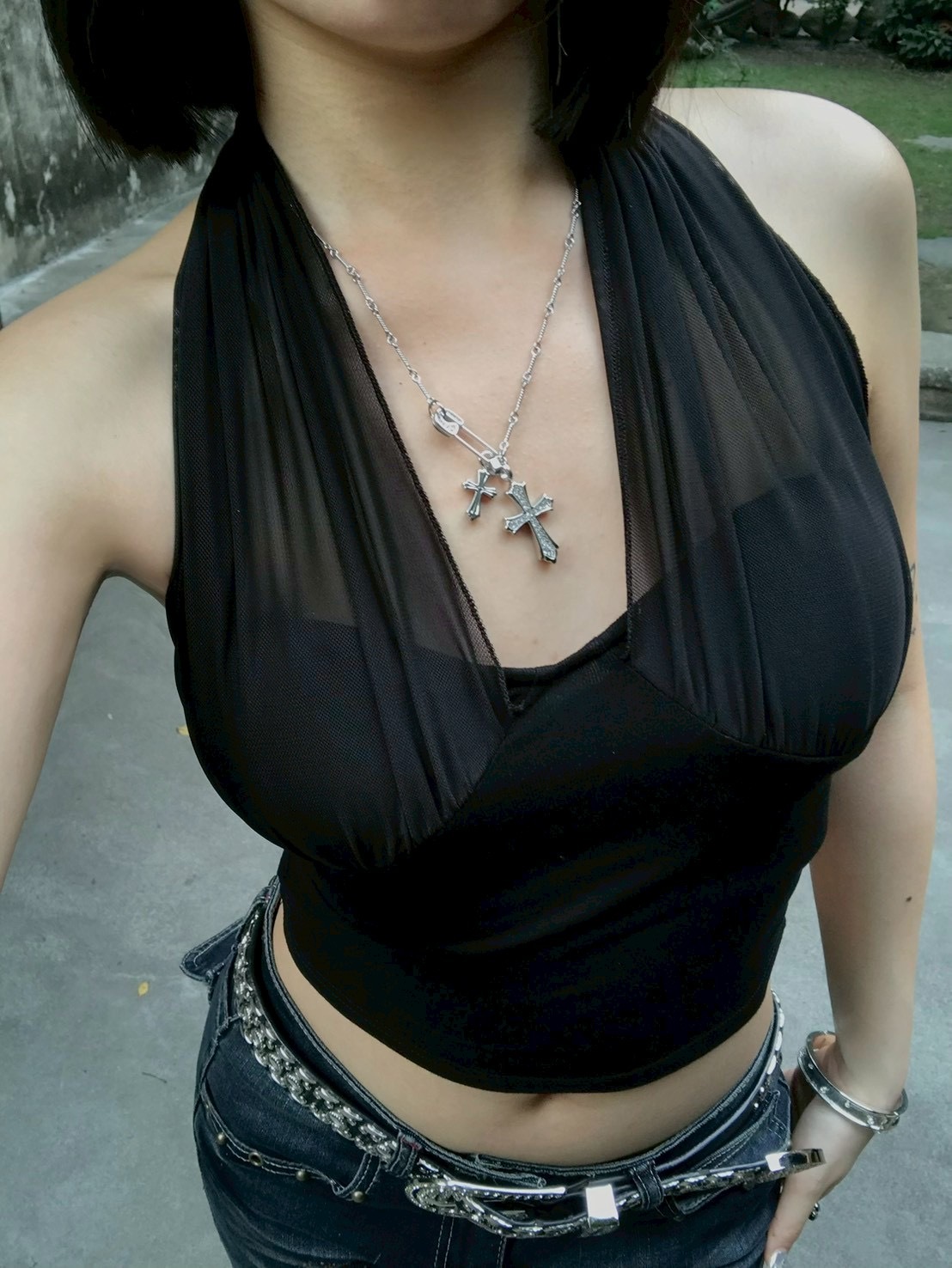 一見鍾情📎 十字迴紋針長鏈 2colors