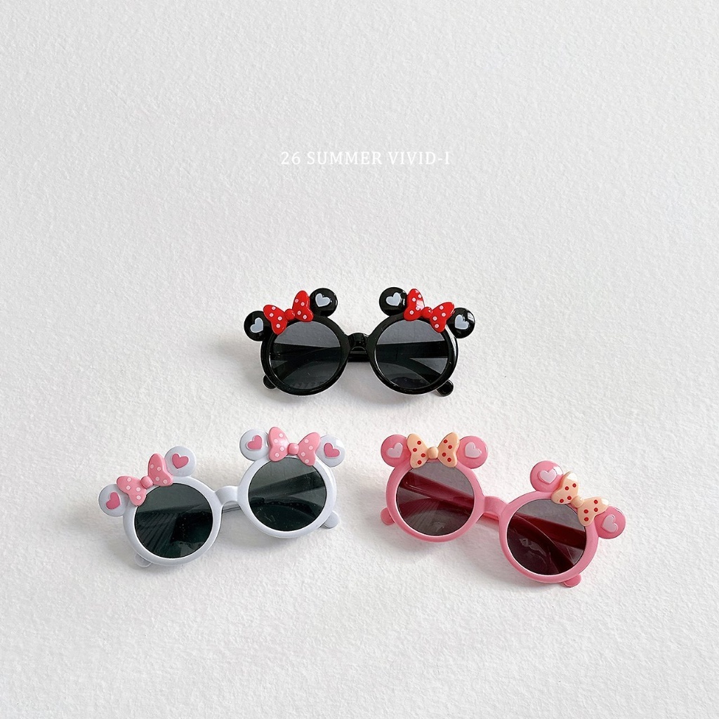 正韓夏vividi 三色耳朵蝴蝶結墨鏡