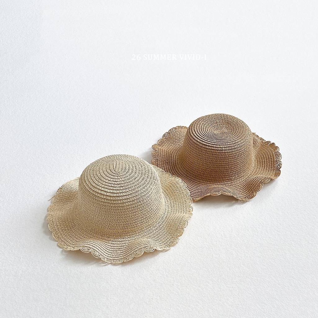 正韓夏vividi 兩色編織草帽