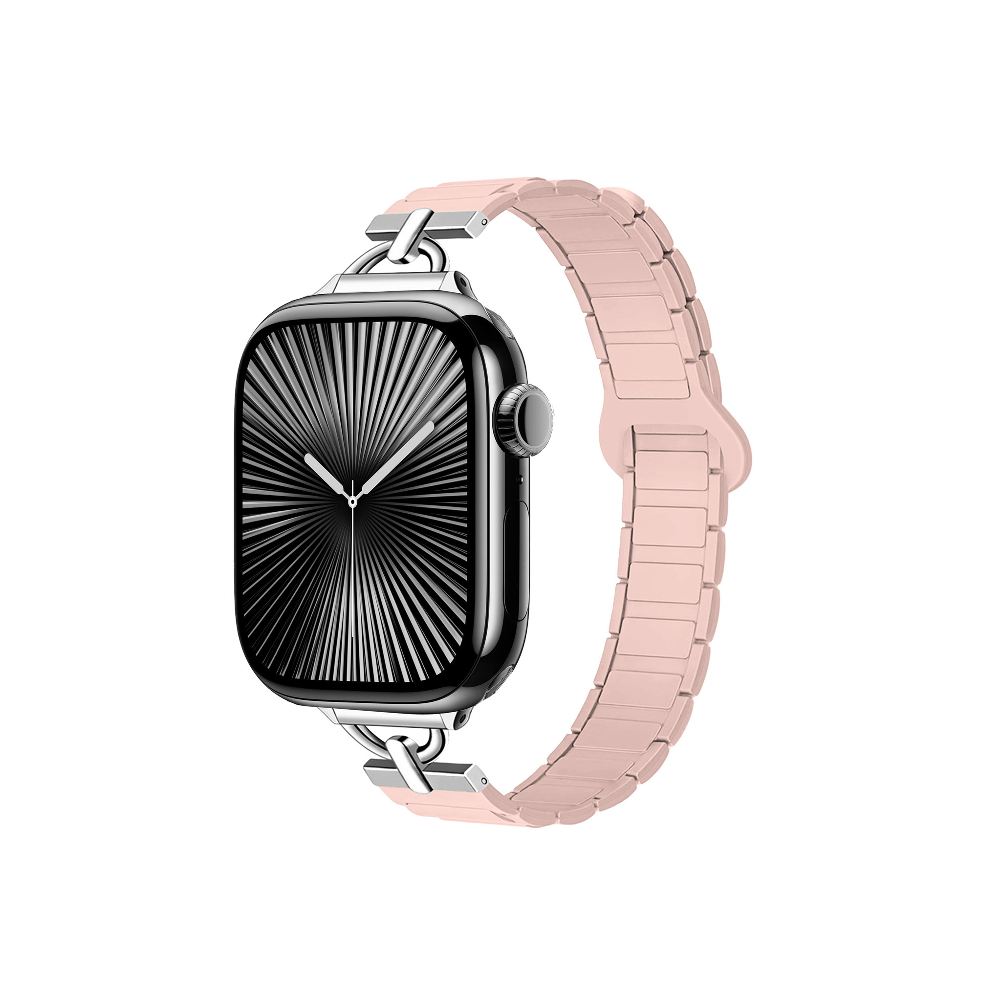 Sakura Pink Slim Silicone Magnetic Apple Watch Band