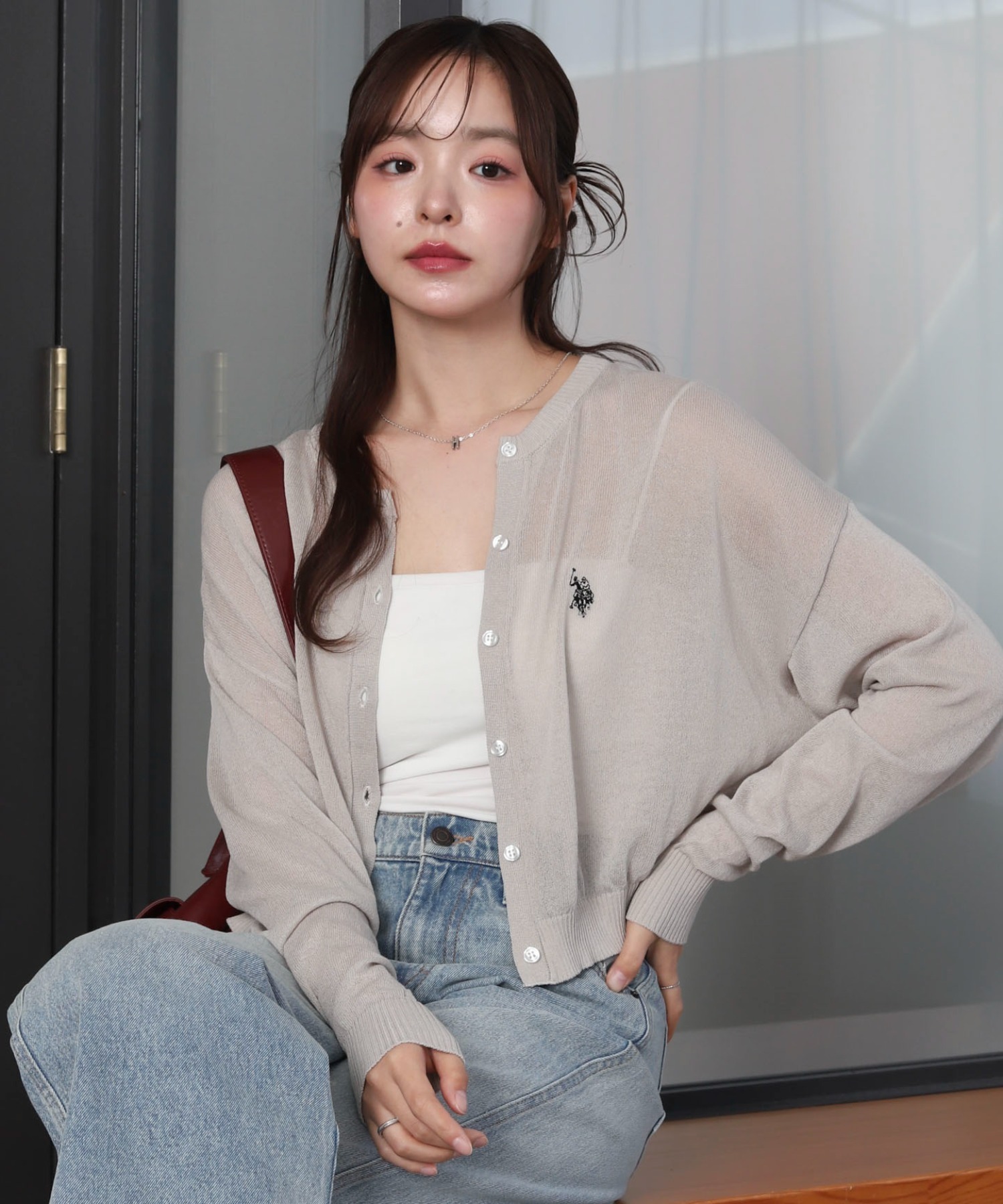 2026春夏聯名 🇯🇵 WEGO X  U.S. POLO ASSN. 薄紗 排扣 開襟衫 外搭 / 預購