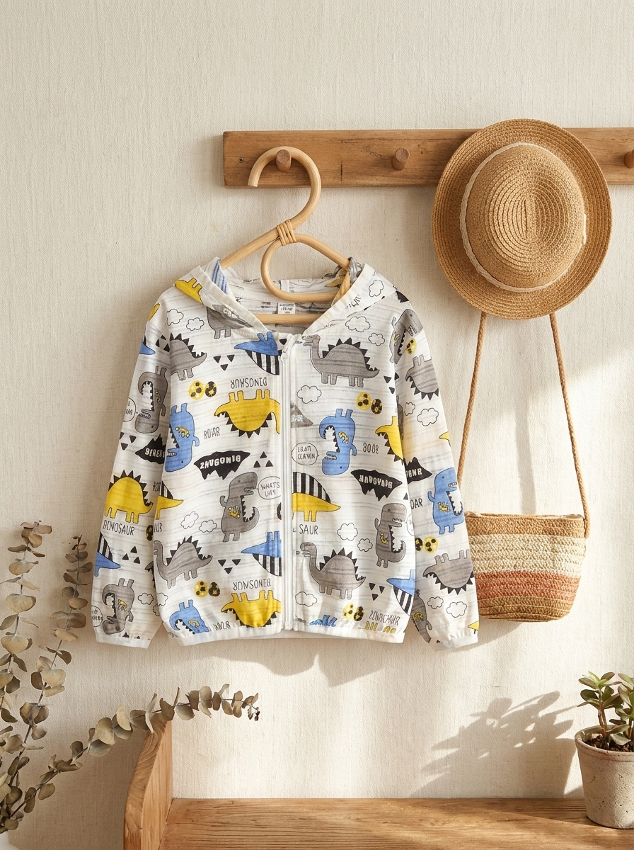 藍灰恐龍 夏季遮陽外套