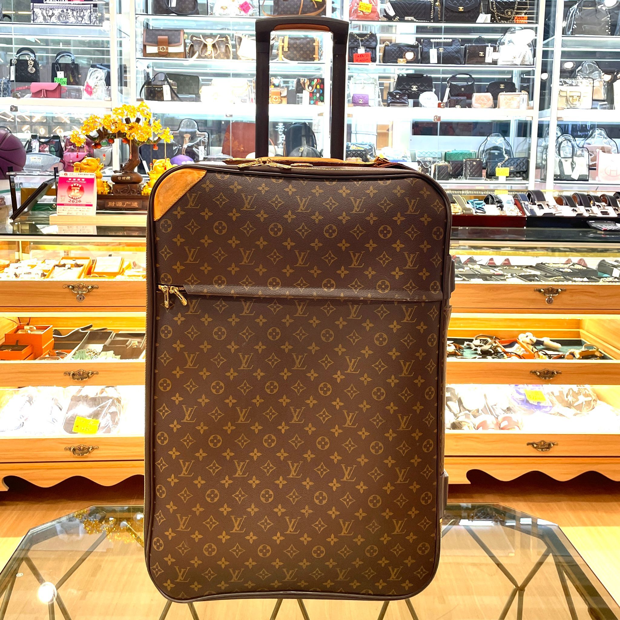 70%NEW二手LV行李箱 Pegase 70 啡色Monogram Carry Bag Suitcase #香榭站正品