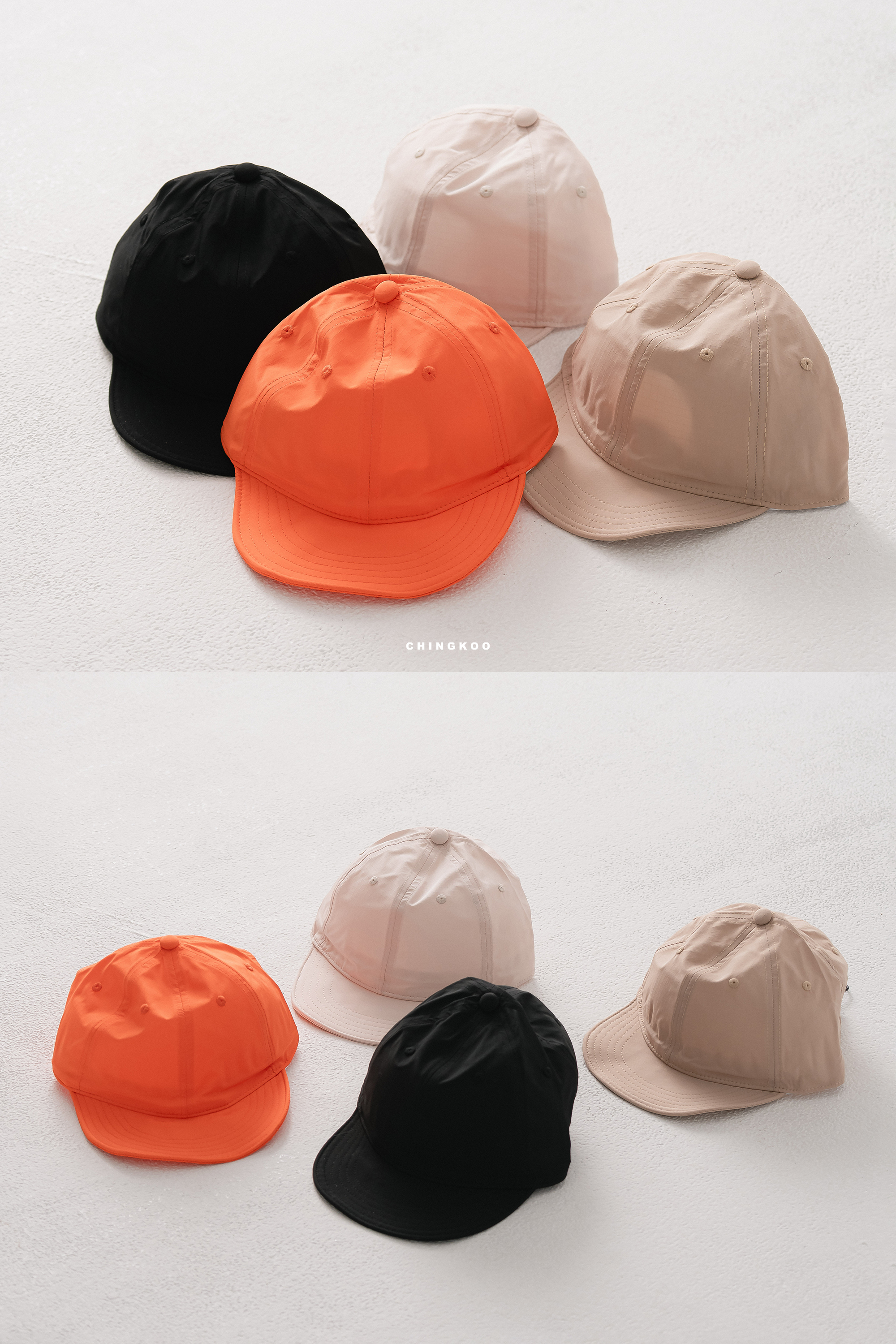 Vibrant｜刺繡小格鴨舌帽 4色