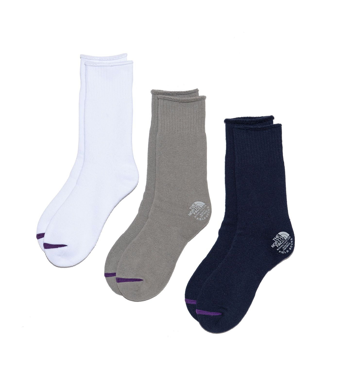 『代購商品』2026SS THE NORTH FACE Purple Label 紫標 Pack Field Socks 3P 襪子 三件組 NN8308N