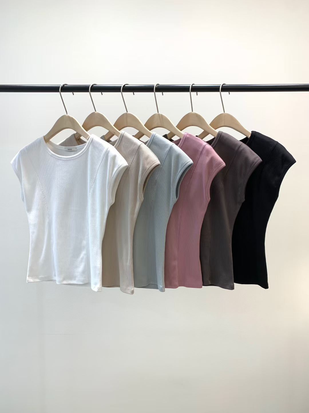 KN6121 3分袖修身上衣