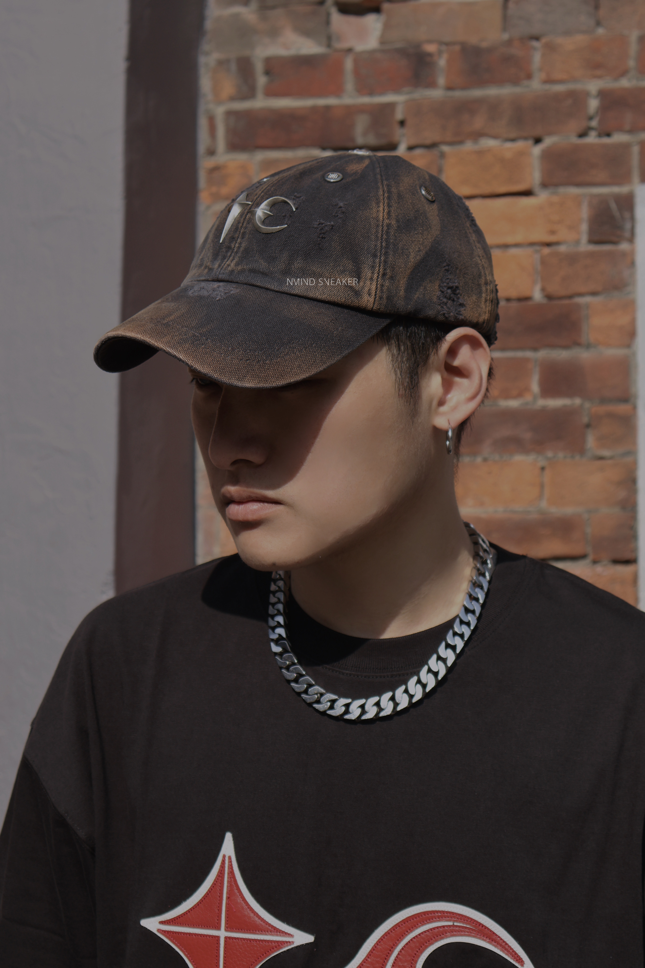 <快速出貨> THUG CLUB TWO TONE WASHED CAP 黑/紅