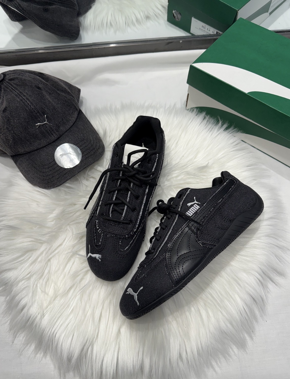 Puma Speedcat 牛仔黑 單寧 外縫線 賽車鞋 407110-01/預購