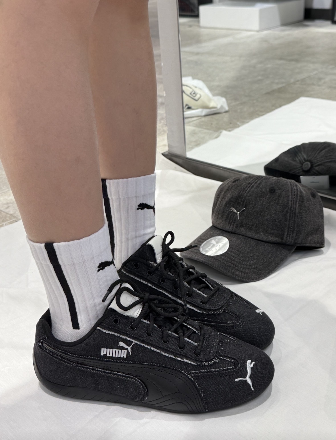 Puma Speedcat 牛仔黑 單寧 外縫線 賽車鞋 407110-01/預購