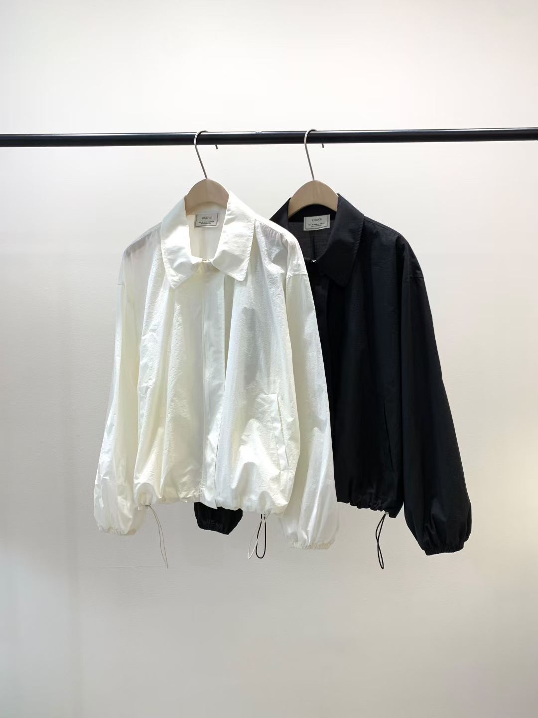 KN6126 長袖翻領運動風衣外套