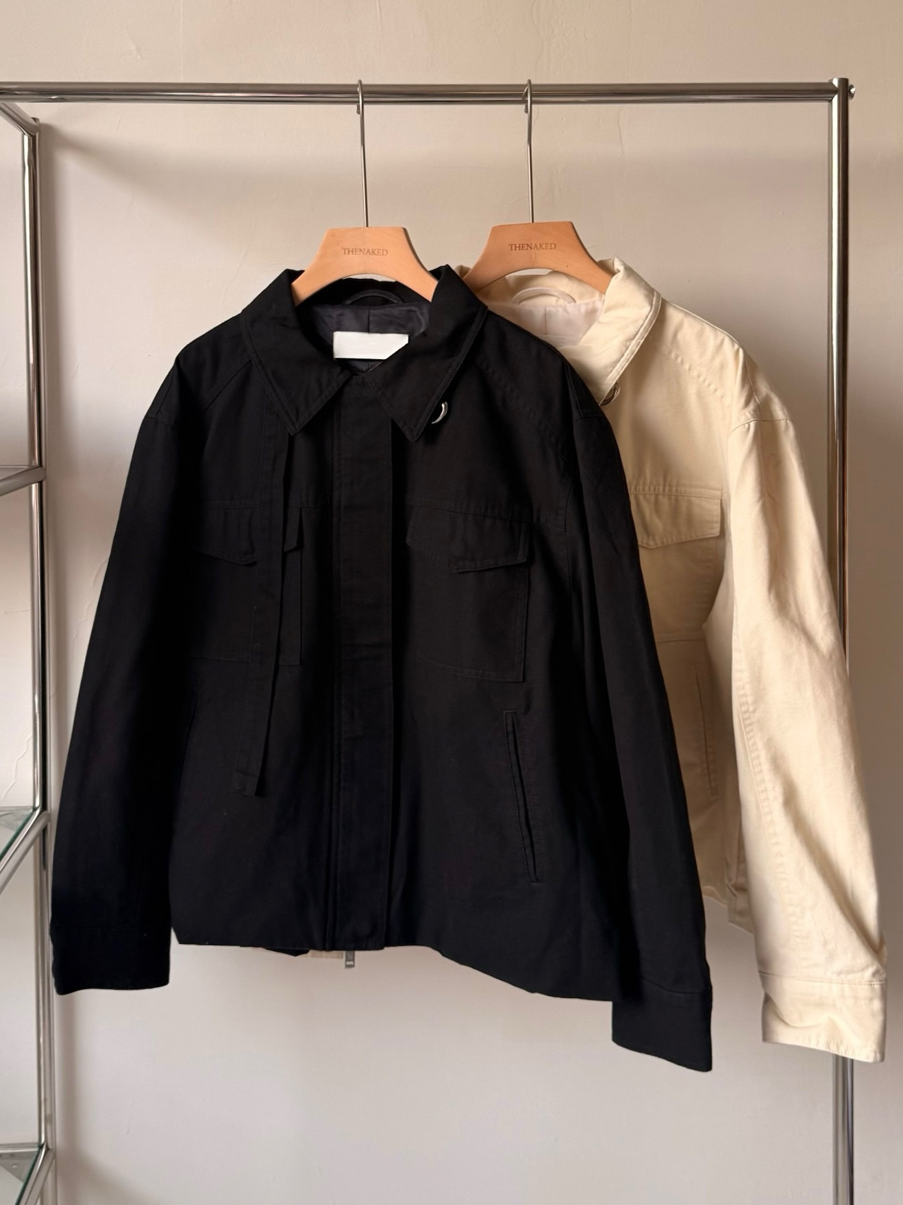 [現貨] AK49// 立領釦可翻領短版夾克外套