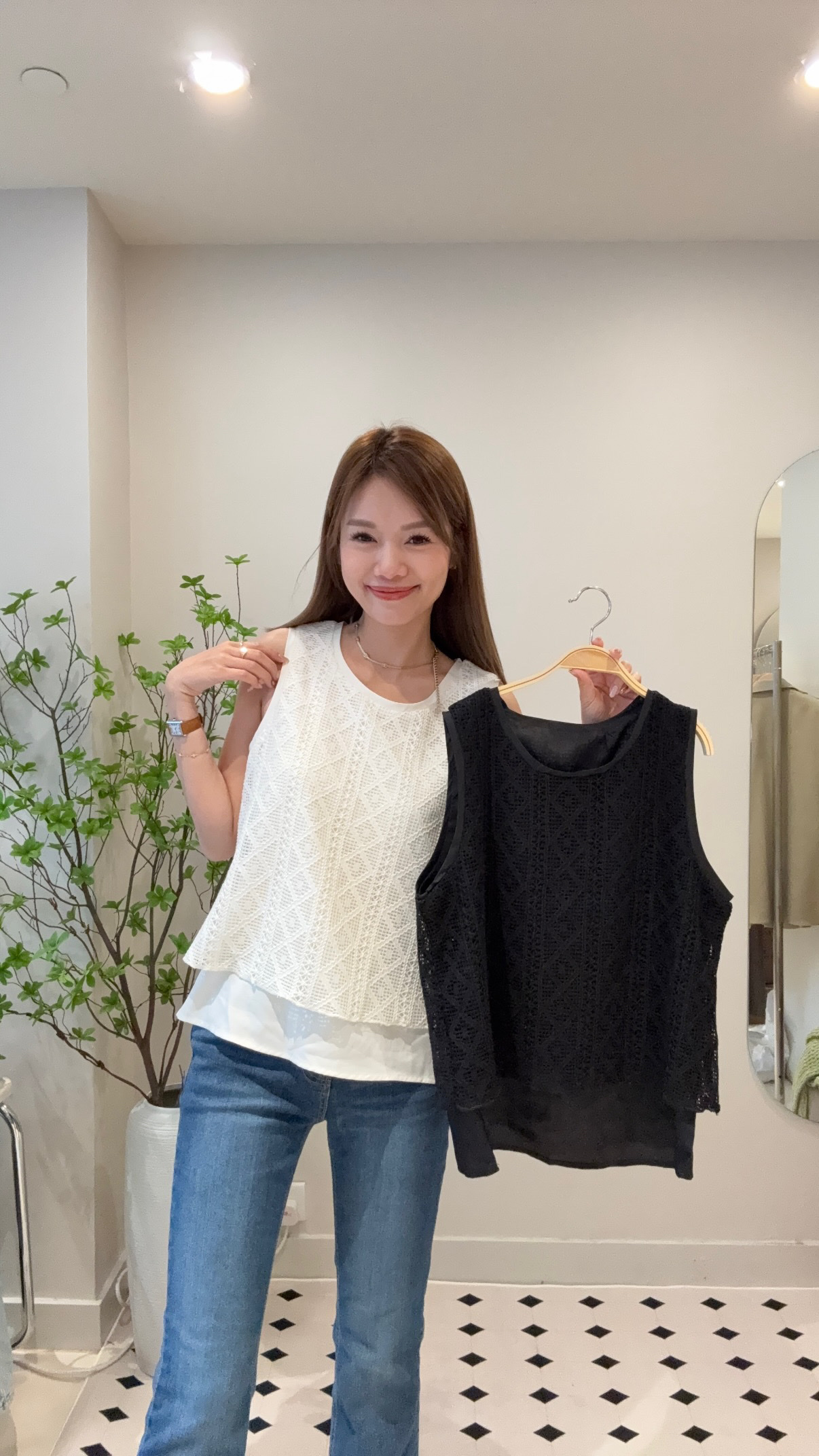 Lace 雙層背心