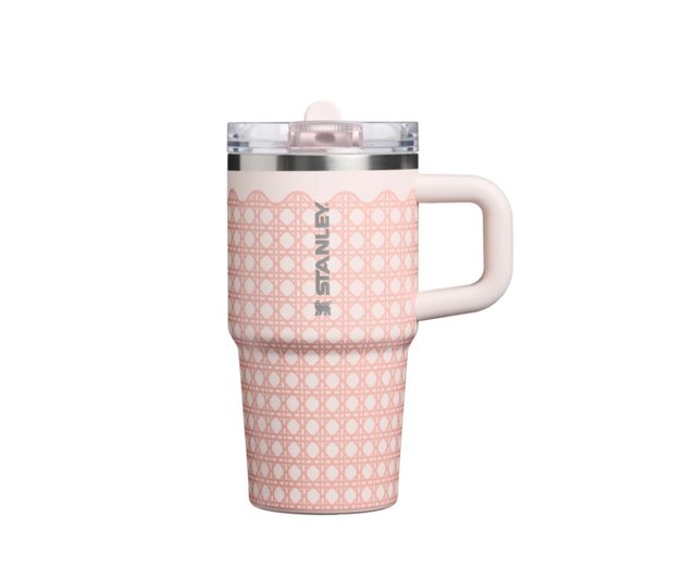 少 量 現 貨丨STANLEY PROTOUR 真空保溫吸管隨手杯 玫瑰石英藤編 Rose Quartz Rattan 20OZ