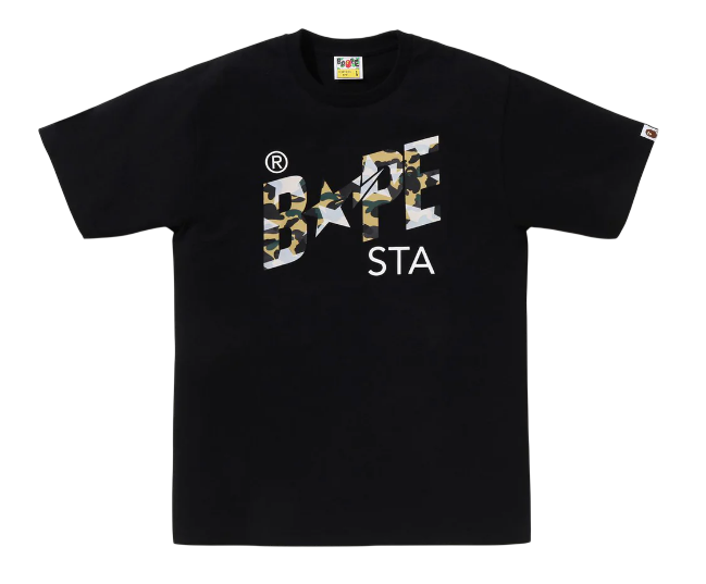 ☆ETW☆【EASY TO WEAR】STA OVER PRINT 1ST CAMO BAPE STA TEE  短T 字體 LOGO 彗星 流星 迷彩