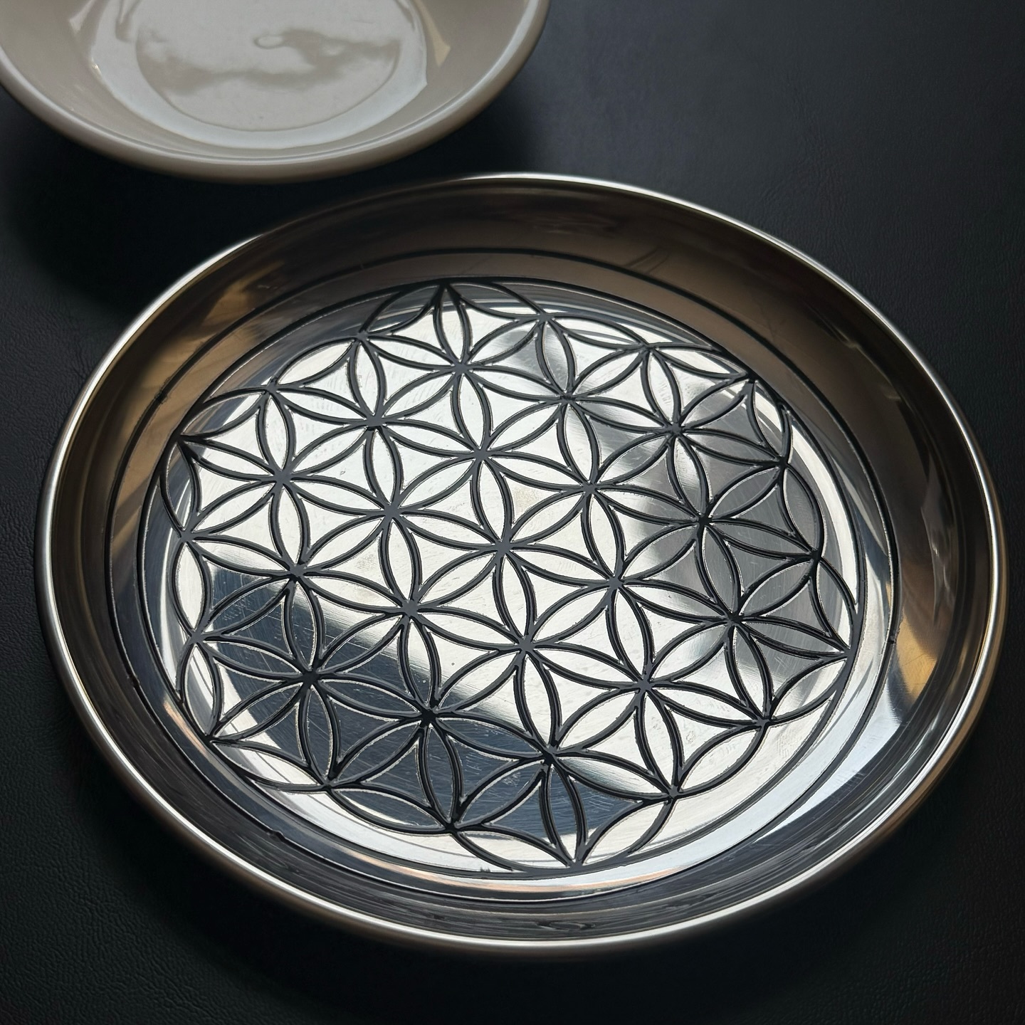 [原石] 生命之花 金屬收納盤