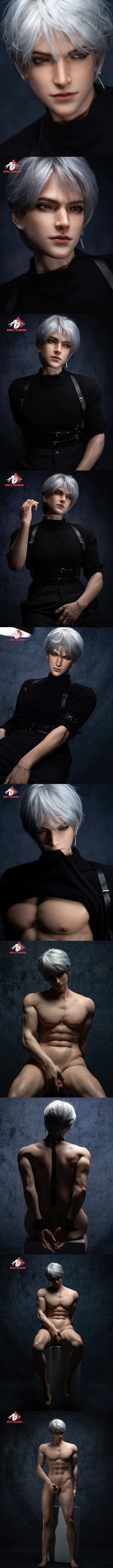 娃娃學姐 男娃 白瑾 全矽膠 185cm皮紋款 dollsenior silicone sex doll