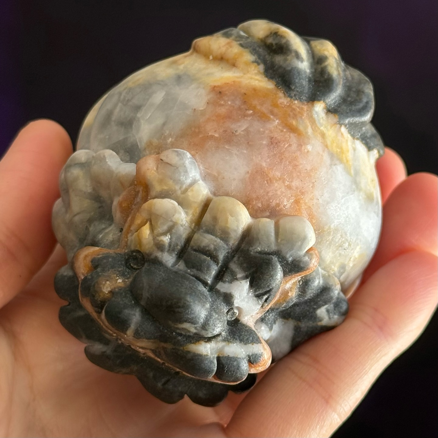 [原石] 原礦硃砂共生石英岩 龍龜