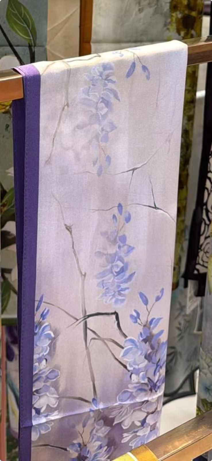 0422sz18-SZHK-QUILT-100%桑蠶絲 長絲巾 36cm x 150cm "$168/1條 $299/2條以上"（數量有限先到先得）(J1-J5)