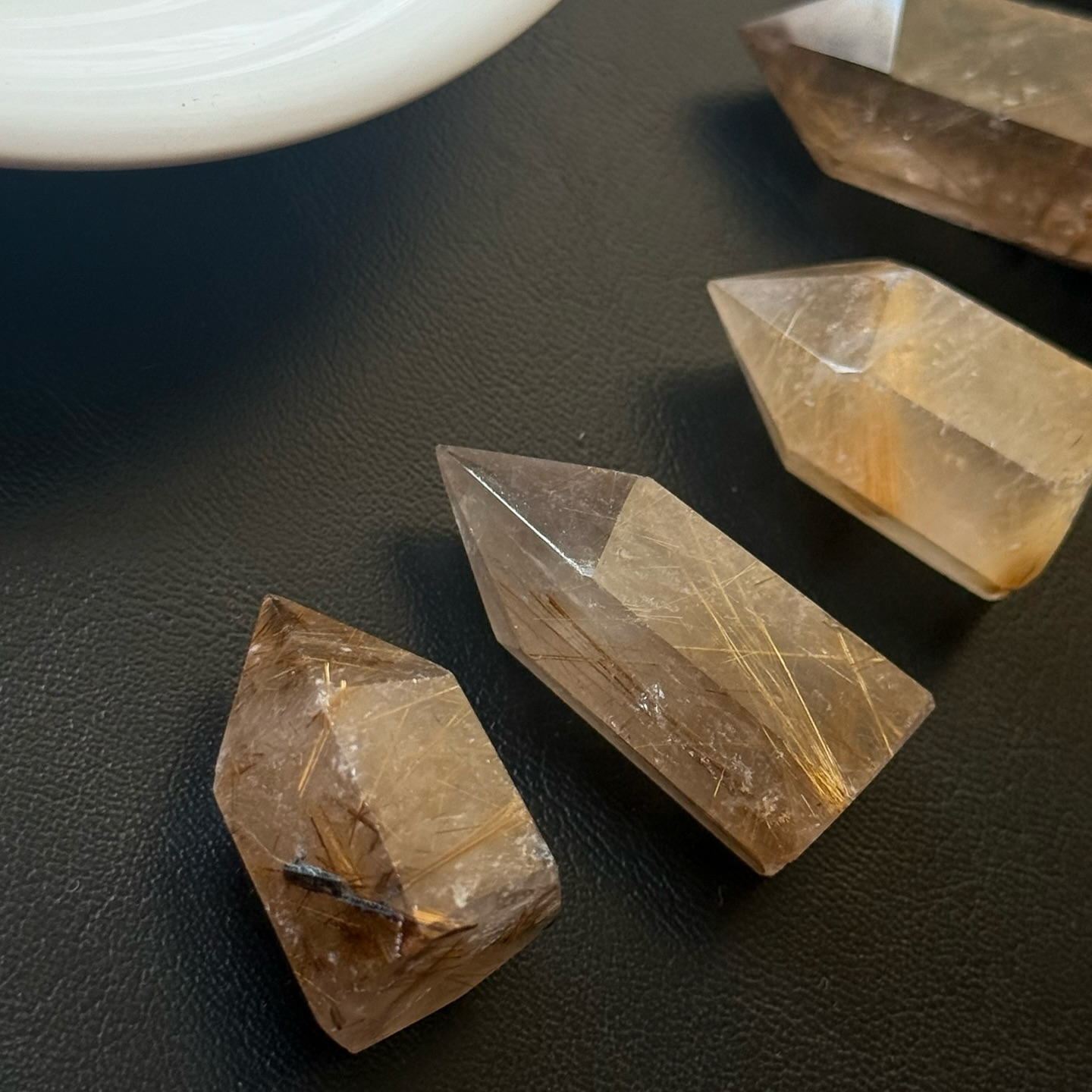 [原石] 鈦髮晶 水晶小柱子